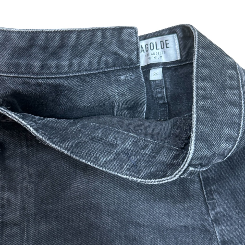AGOLDE Criss Cross Skirt‎ Size 24 in Black - Picture 3 of 9